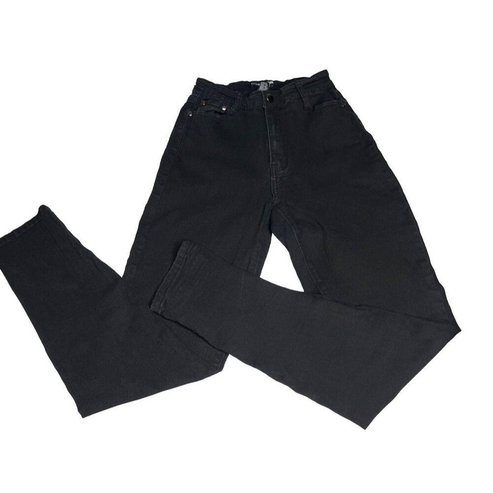 Fashion Nova Womens Black Skinny Jeans Size 9 Stretchable Denim Classic Timeless